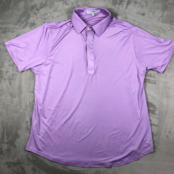 bluegrass brothers Other - Bluegrass Brothers Polo Shirt Mens Size Large Small Purple Golf